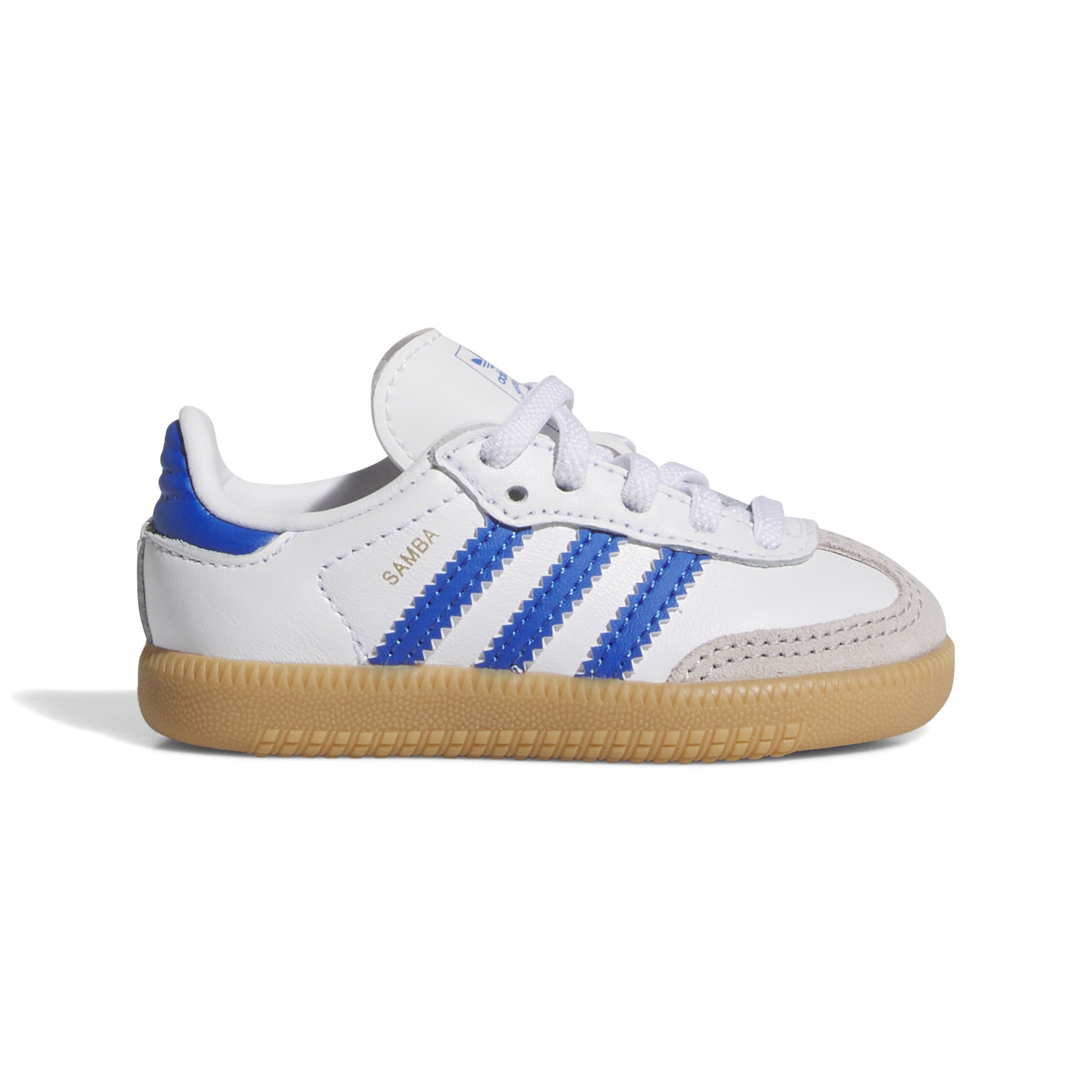 KIDS ADIDAS SAMBA OG EL I (CLOUD WHITE / BLUE / GUM)