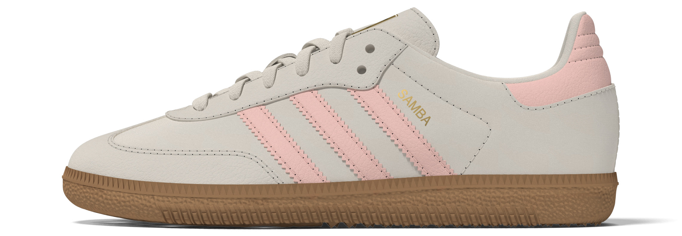 KIDS ADIDAS SAMBA OG C (WONDER WHITE/PINK)