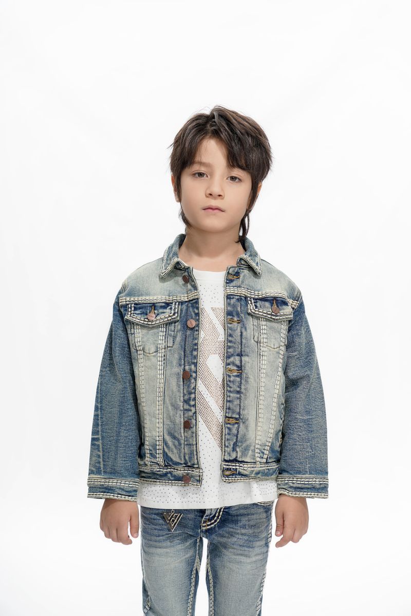 KIDS VALABASAS TREASURY DENIM JACKET (VINTAGE BLUE)