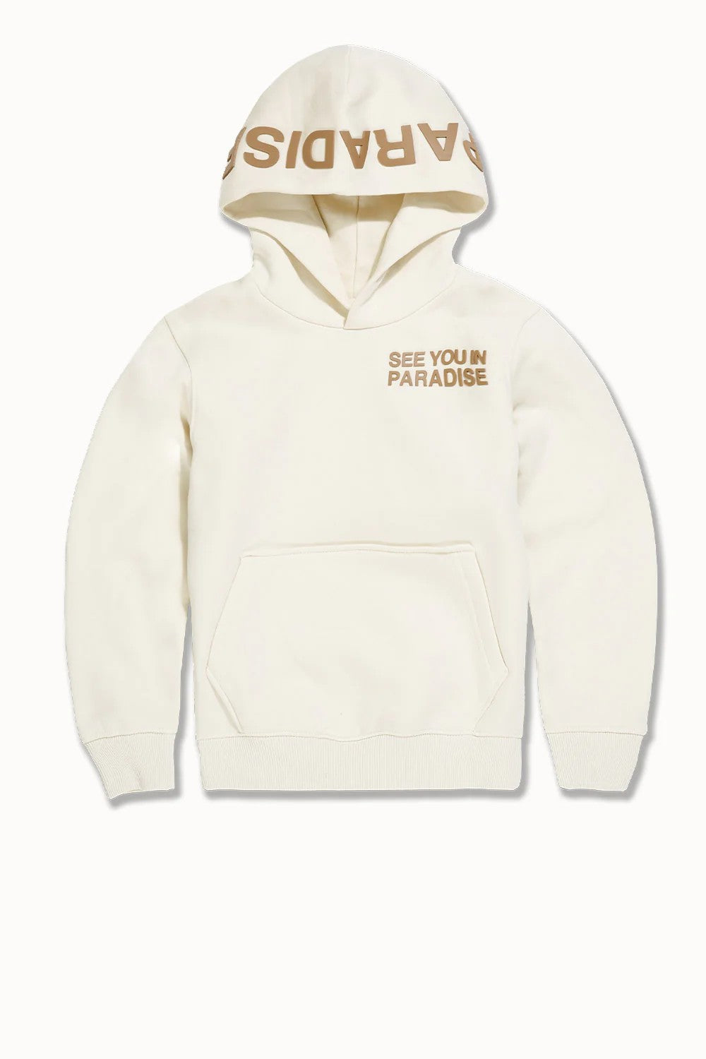 KIDS JORDAN CRAIG SYIP TONAL PULLOVER HOODIE (BONE)