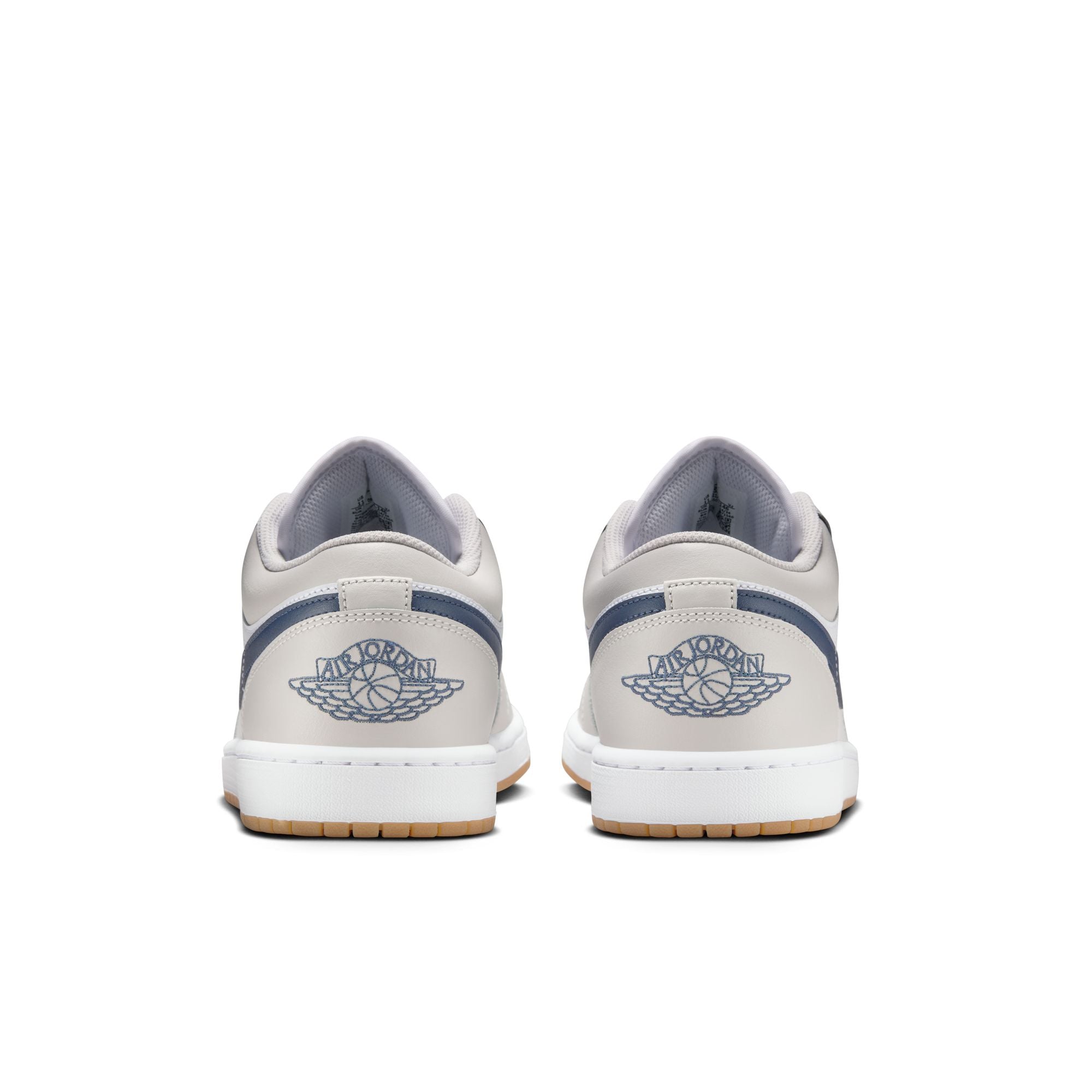 MENS AIR JORDAN 1 LOW (WHITE/MIDNIGHT NAVY/NEUTRAL GREY)