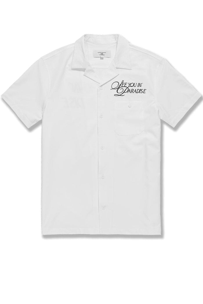 MENS JORDAN CRAIG OAKLAND MECHANIC SHIRT (WHITE)