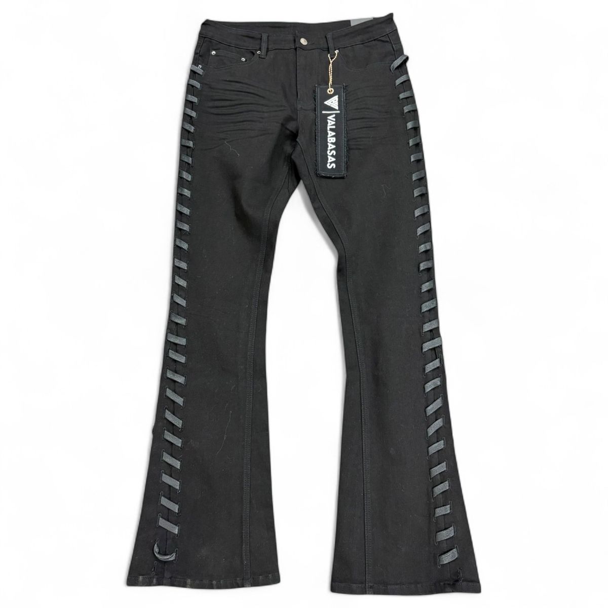 MENS VALABASAS RIPCORD - 33'' INSEAM-STACKED JEAN (BLACK)