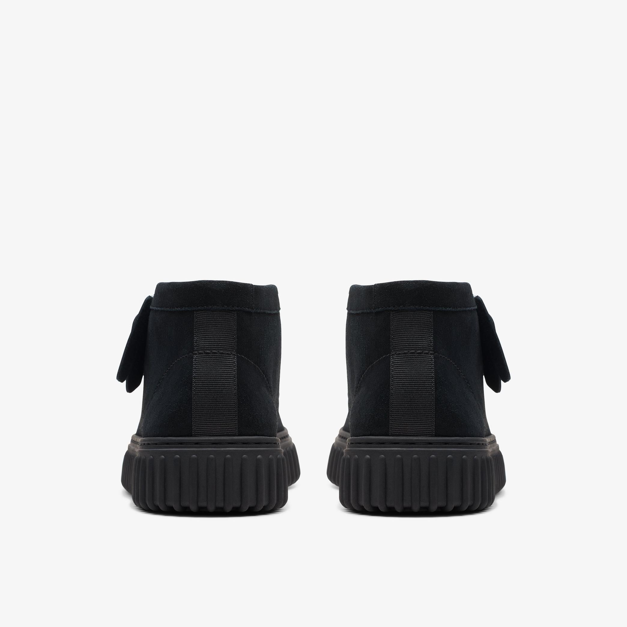 MENS CLARKS TORHILL HI (BLACK SUEDE)