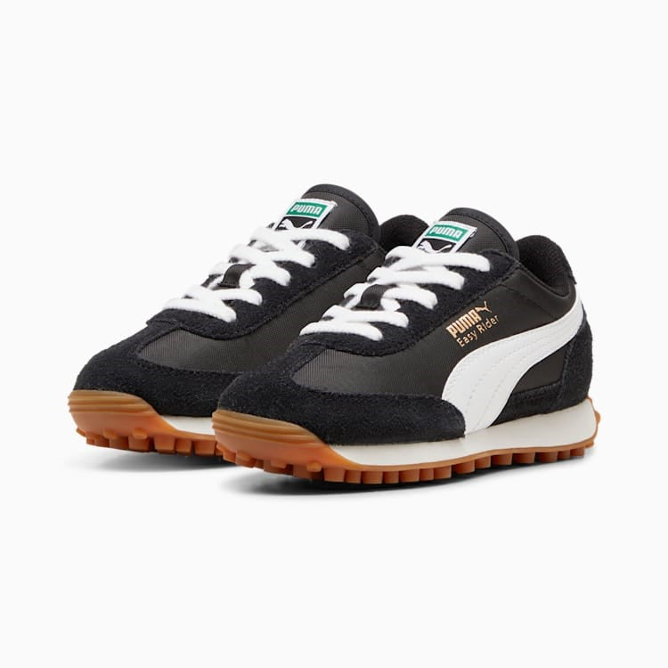 KIDS PUMA EASY RIDER VINTAGE PS (BLACK/WHITE)