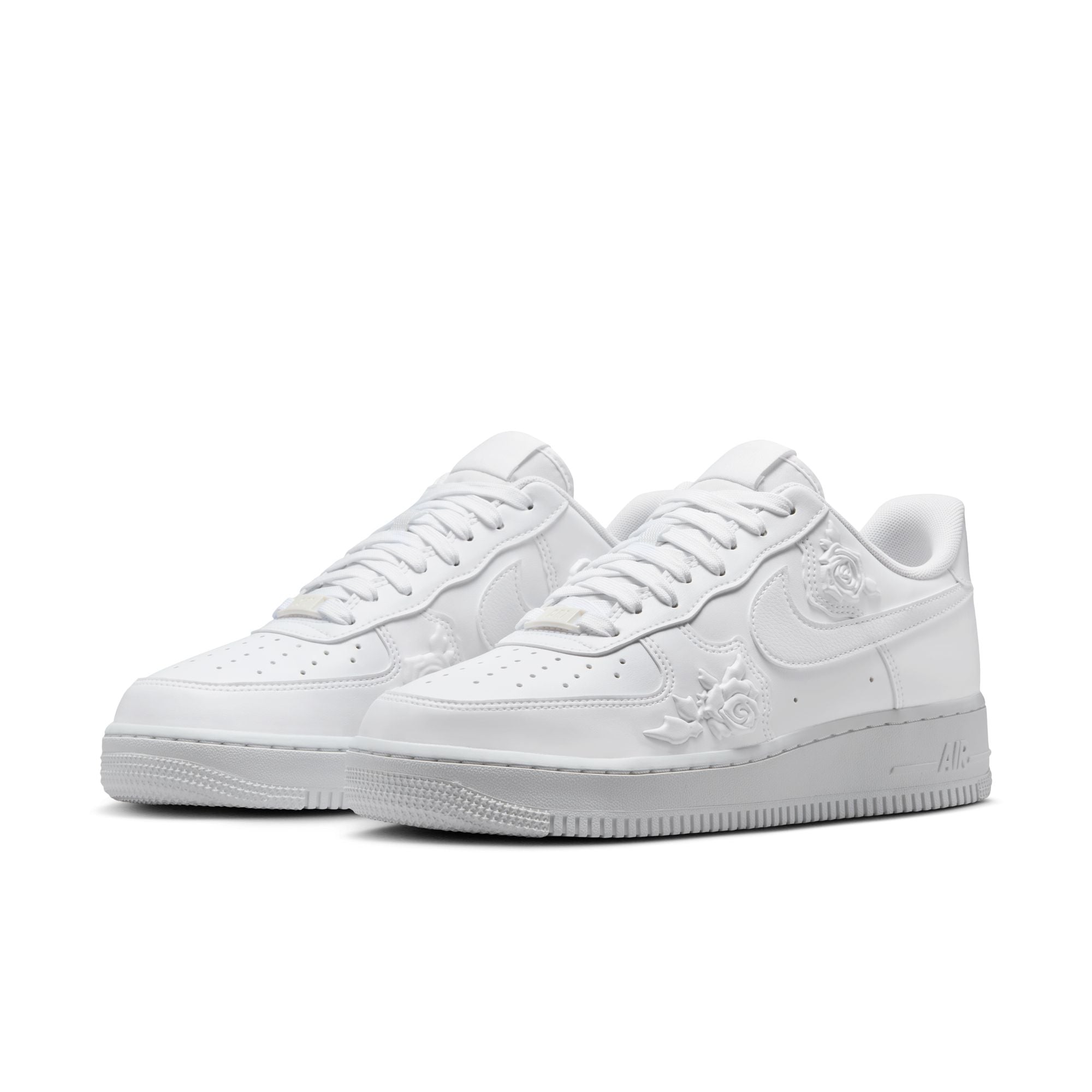 WOMENS NIKE AIR FORCE 1 '07 (WHITE ROSES)