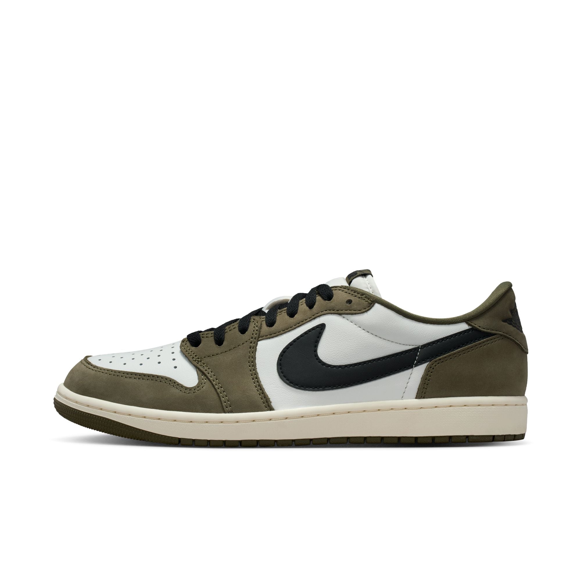 MENS AIR JORDAN 1 RETRO LOW OG (MEDIUM OLIVE)