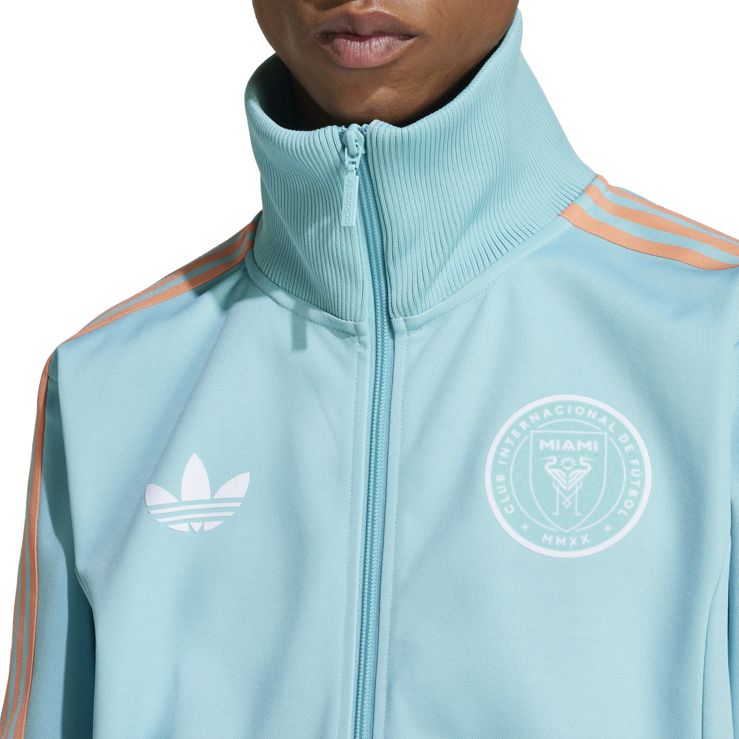 MEN'S ADIDAS INTER MIAMI CF ADIDAS BECKENBAUER TRACK TOP (EASY MINT)