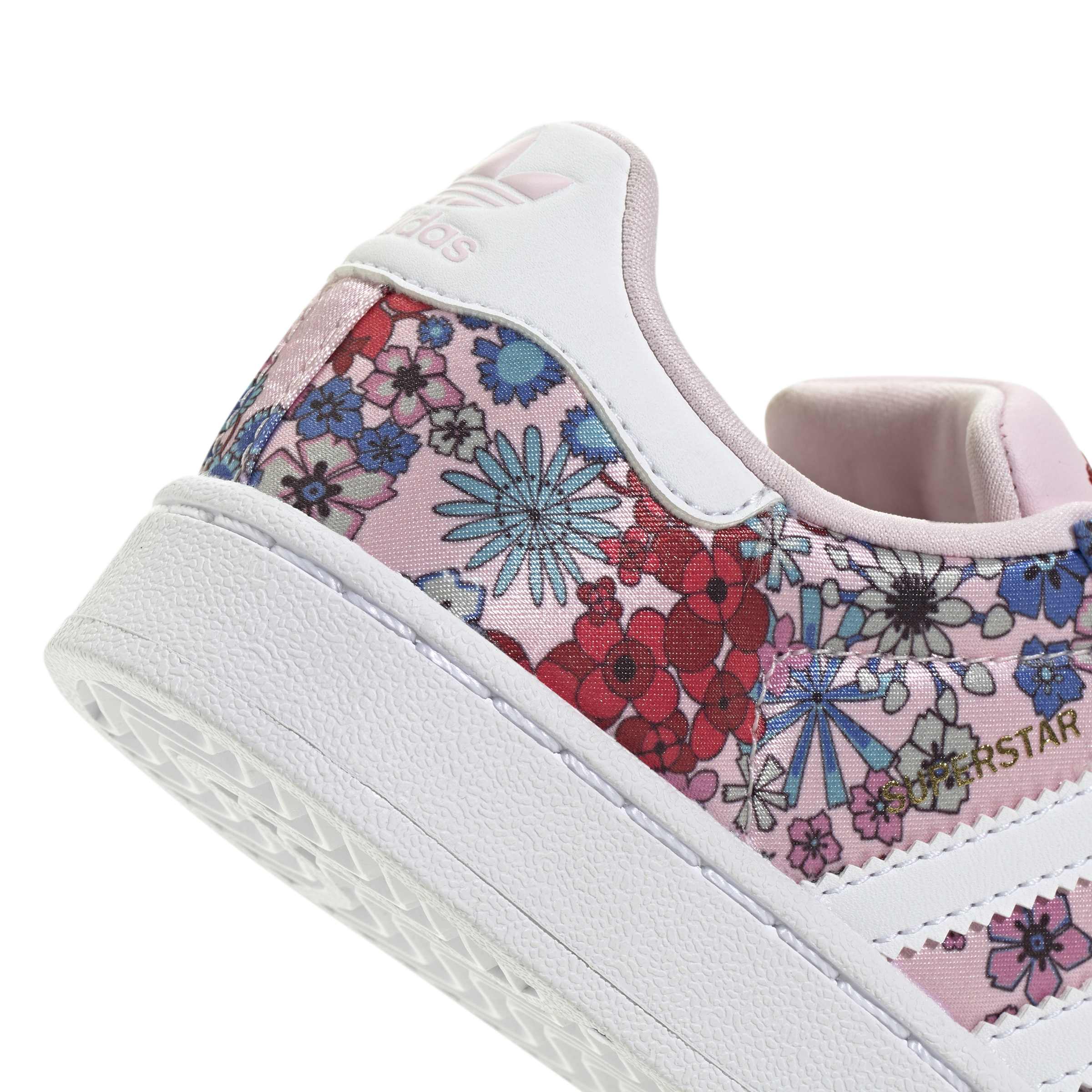 KIDS ADIDAS LIBERTY LONDON SUPERSTAR II COMFORT CLOSURE C (CLEAR PINK / CLOUD WHITE / LIGHT PINK)