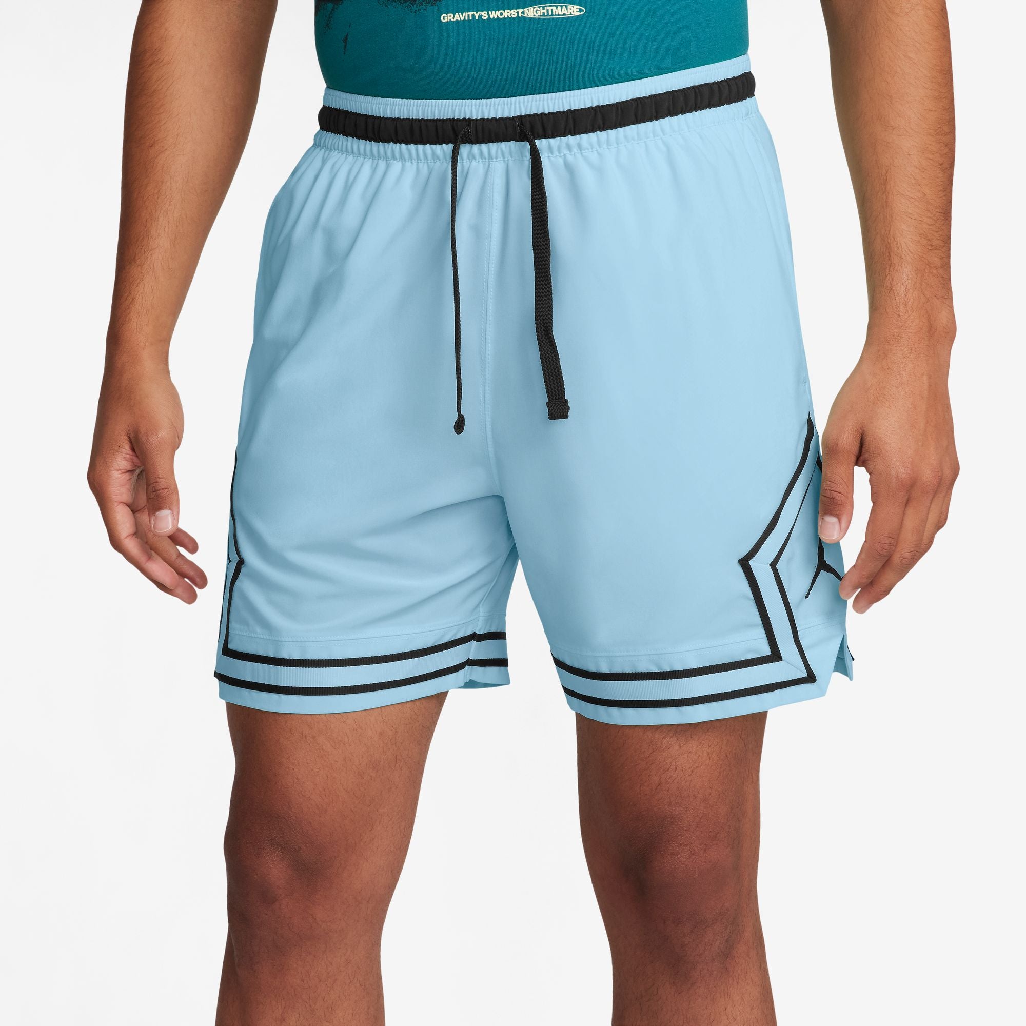 MENS Dri-FIT Woven Diamond Short (CELESTINE BLUE/BLACK)