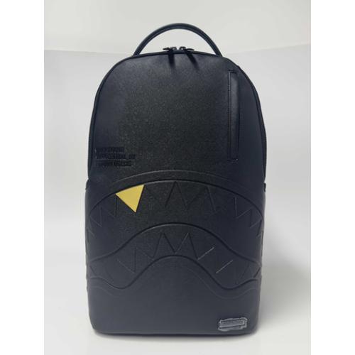 BLACKED OUT EMBOSSED GOLD TOOTH DLXSV BACKPACK