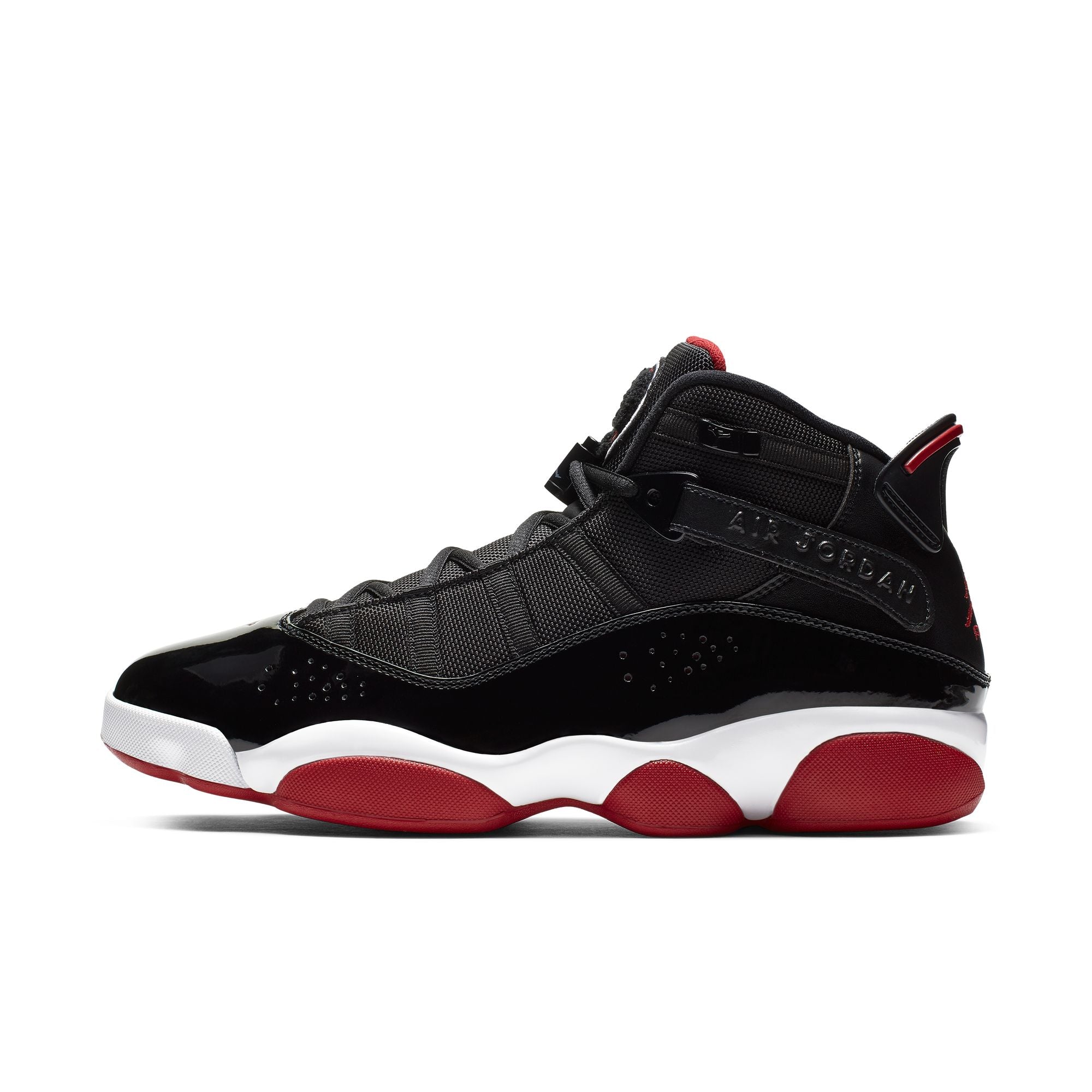 MENS JORDAN 6 RINGS (BLACK/VARSITY RED/WHITE)