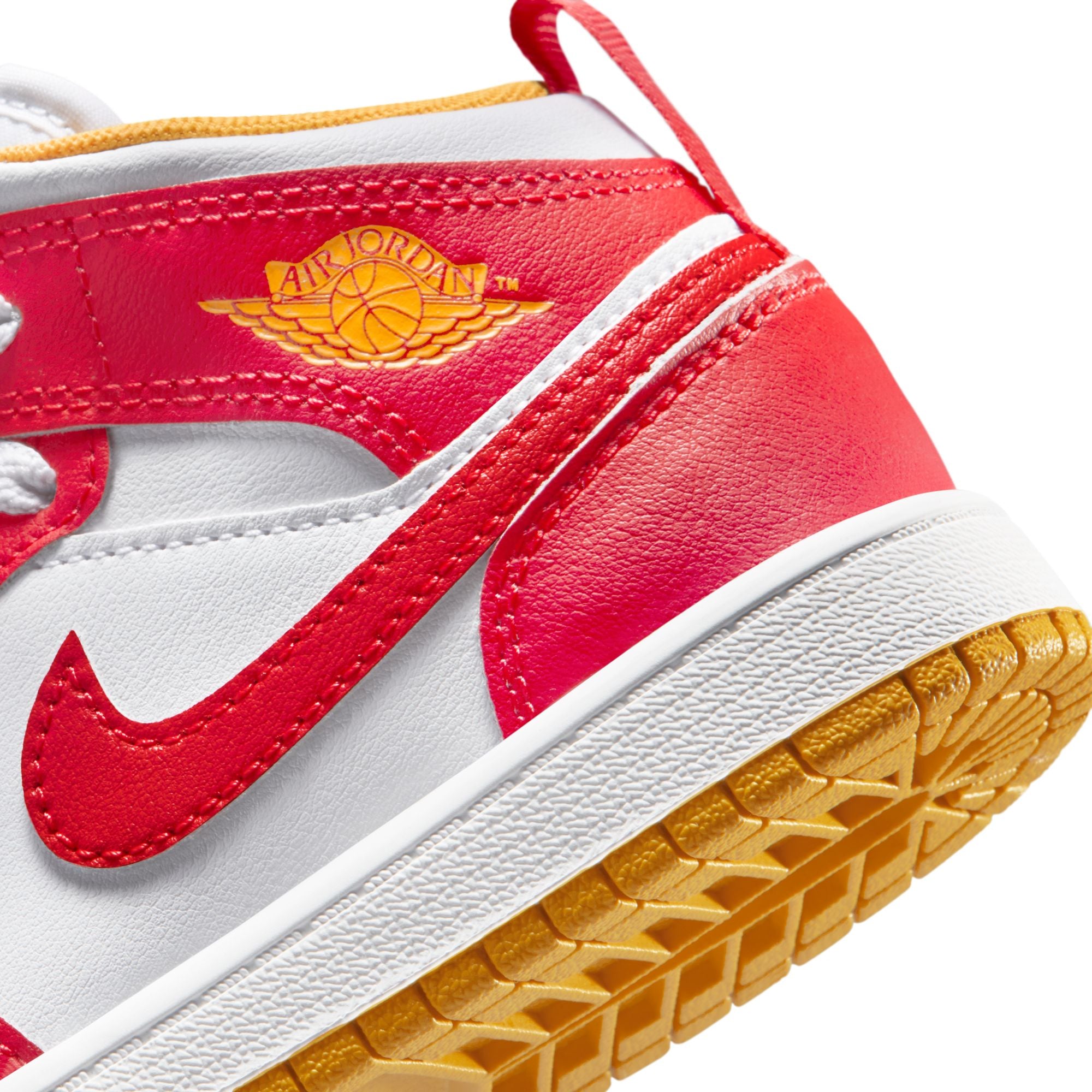 KIDS JORDAN 1 MID PS (SPEED RED/WHITE/GOLD)