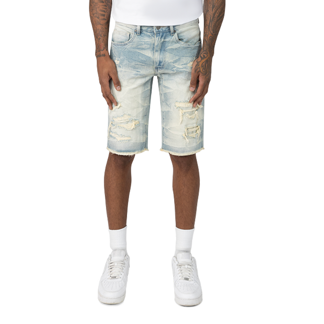 MENS SMOKE RISE ESSENTIAL JEAN SHORT (SEVILLE BLUE)