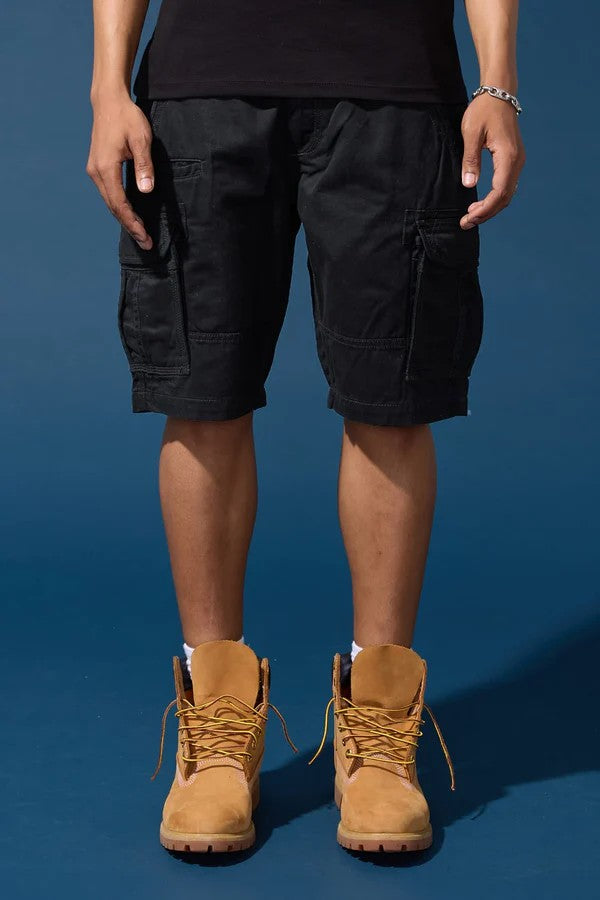 MENS JORDAN CRAIG XAVIER CARGO SHORT (BLACK)