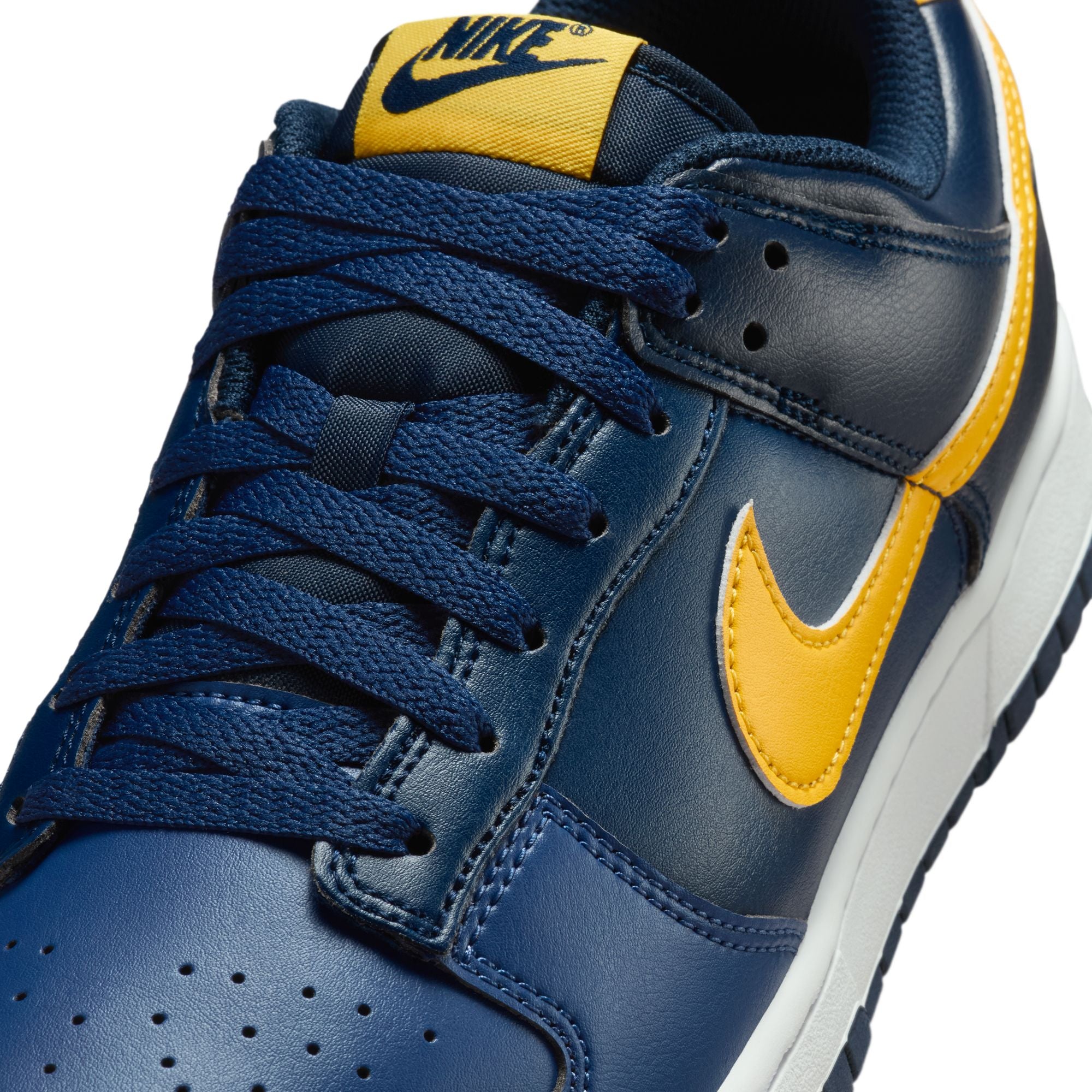 MENS NIKE DUNK LOW RETRO (BLUE LEGEND/VARSITY MAIZE/MIDNIGHT NAVY)