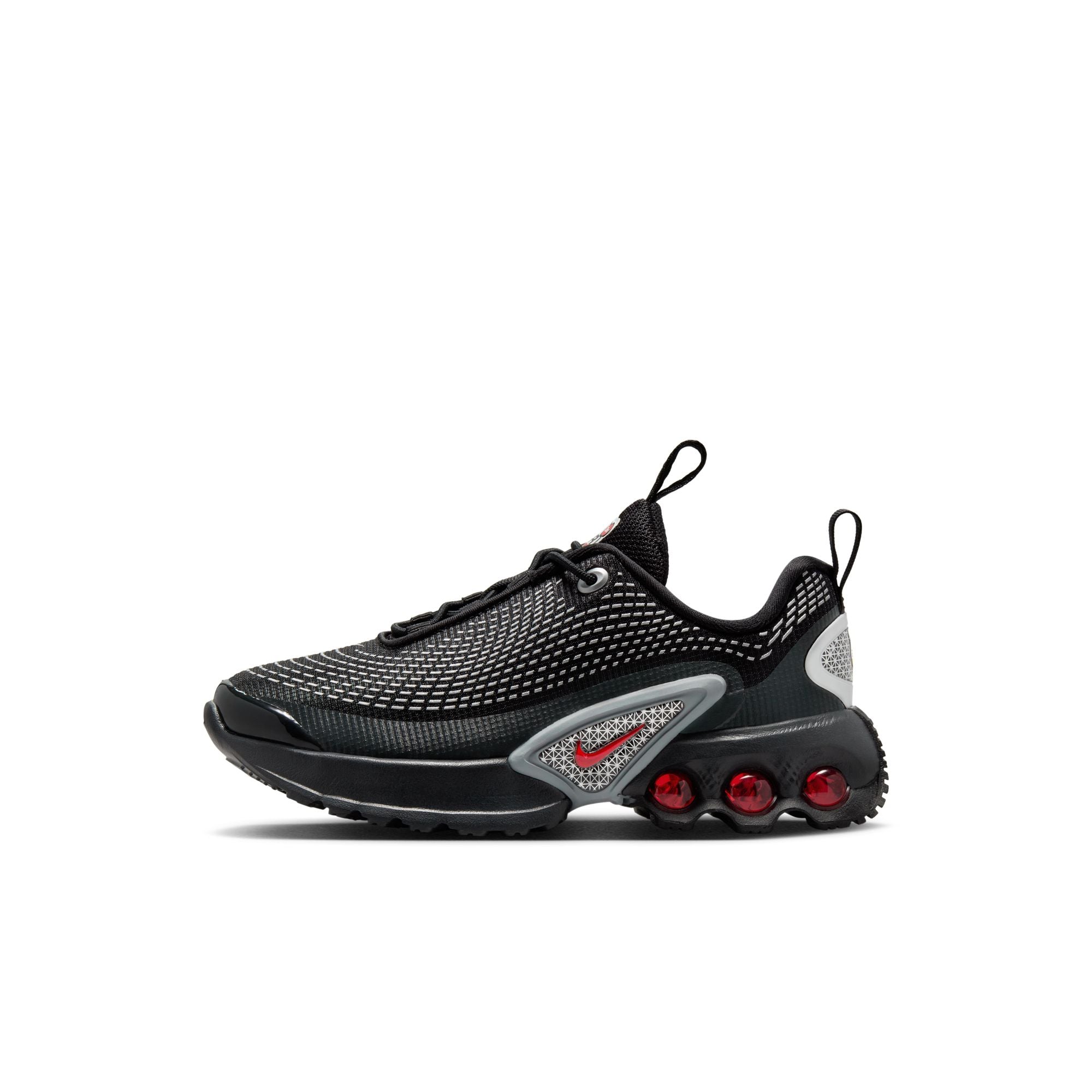 KIDS NIKE AIR MAX DN PS (BLACK/UNIVERSITY RED)