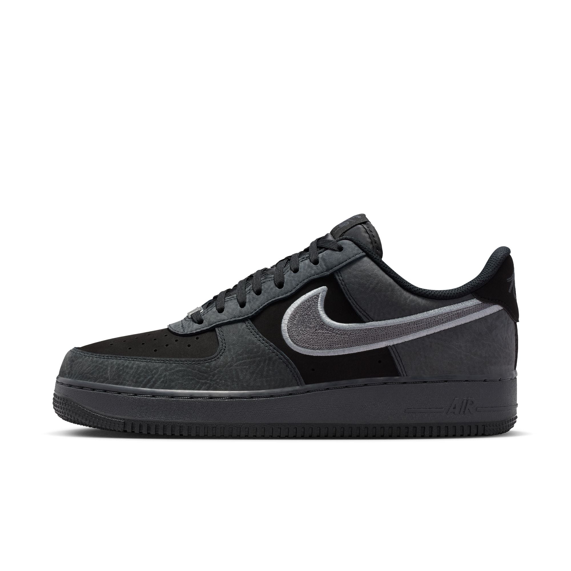 MENS NIKE AIR FORCE 1 '07 LV8 (BLACK/DK SMOKE GREY/SMOKE GREY)