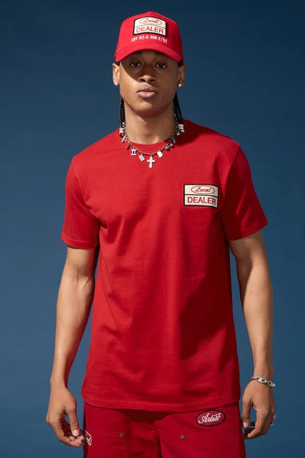 MENS JORDAN CRAIG THE RE-UP T-SHIRT (RED)