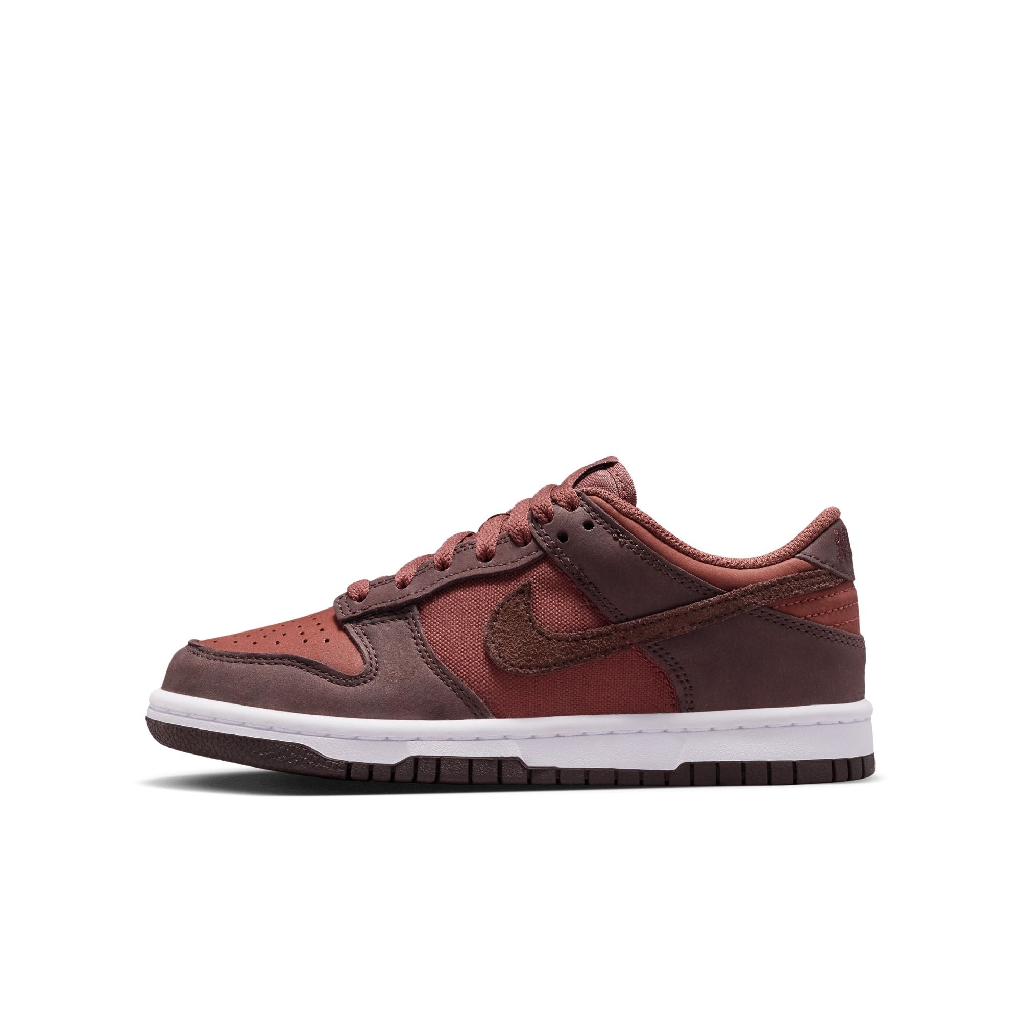 KIDS NIKE DUNK LOW SE GS (RED SEPIA/BROWN BASALT)