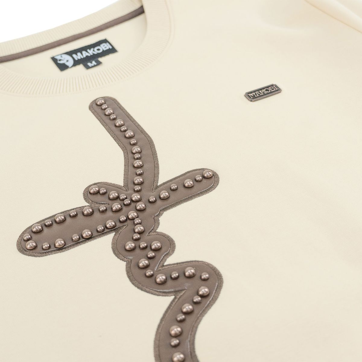 MENS MAKOBI LORENZO MK CREWNECK (KHAKI)