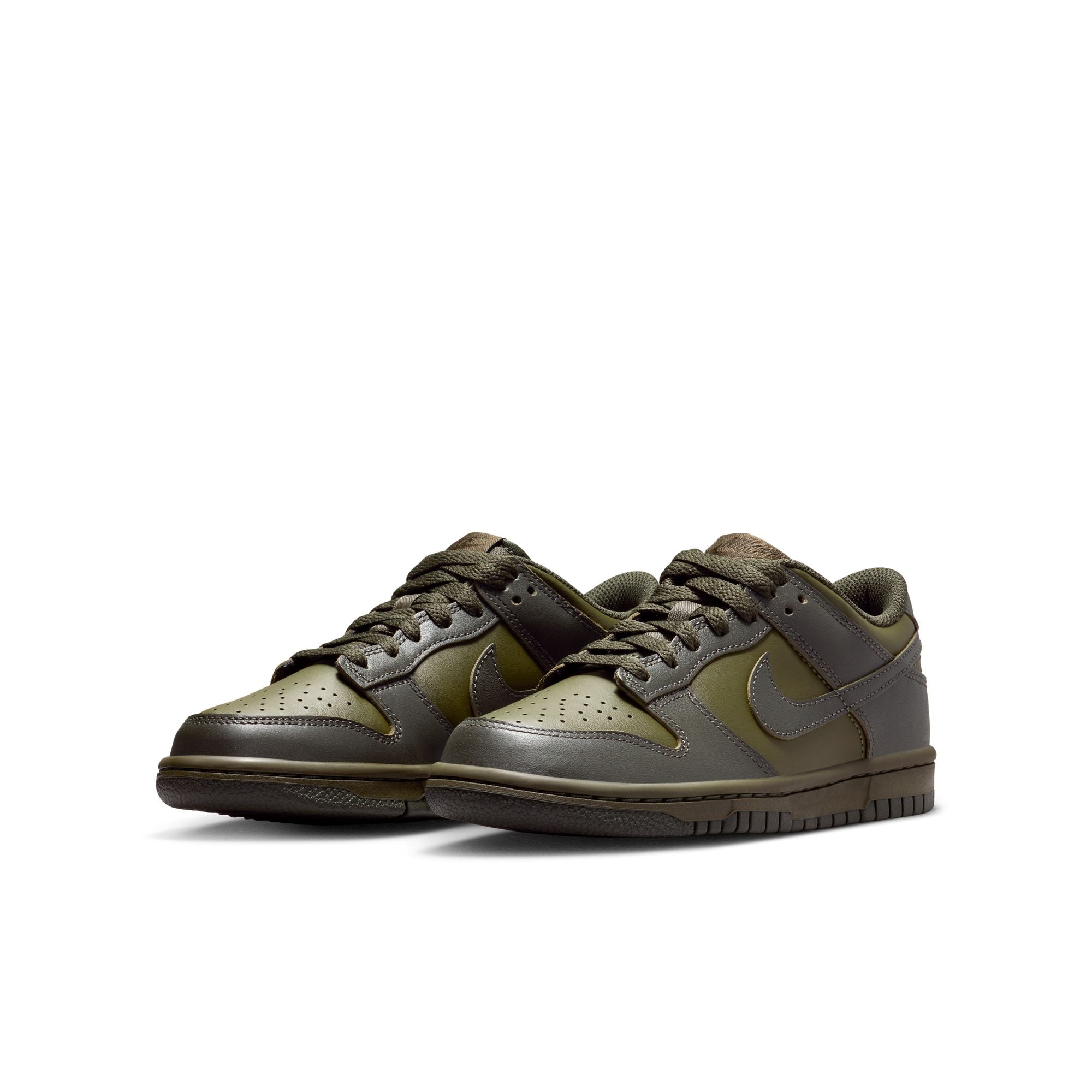 KIDS NIKE DUNK LOW GS (CARGO KHAKI/UNIVERSITY RED/SEQUOIA)