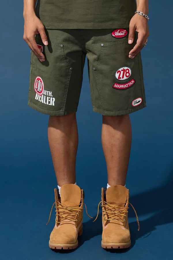 MENS JORDAN CRAIG THE RE-UP SHORT (DARK GREEN)