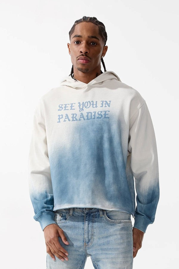 MENS JORDAN CRAIG SYIP CROPPED PULLOVER HOODIE (ANTIQUE)