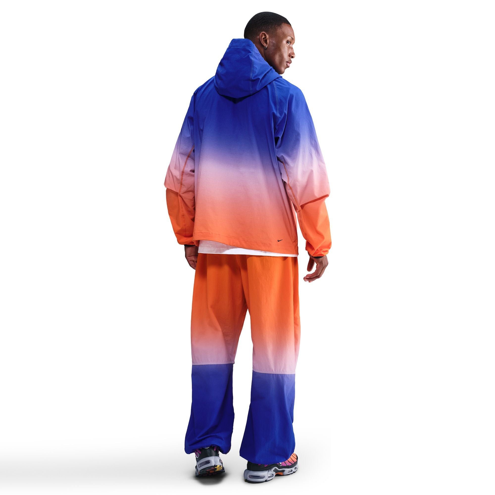 MENS NIKE NRG TECH FLC FZ WVN SET (GAME ROYAL/SAFETY ORANGE)