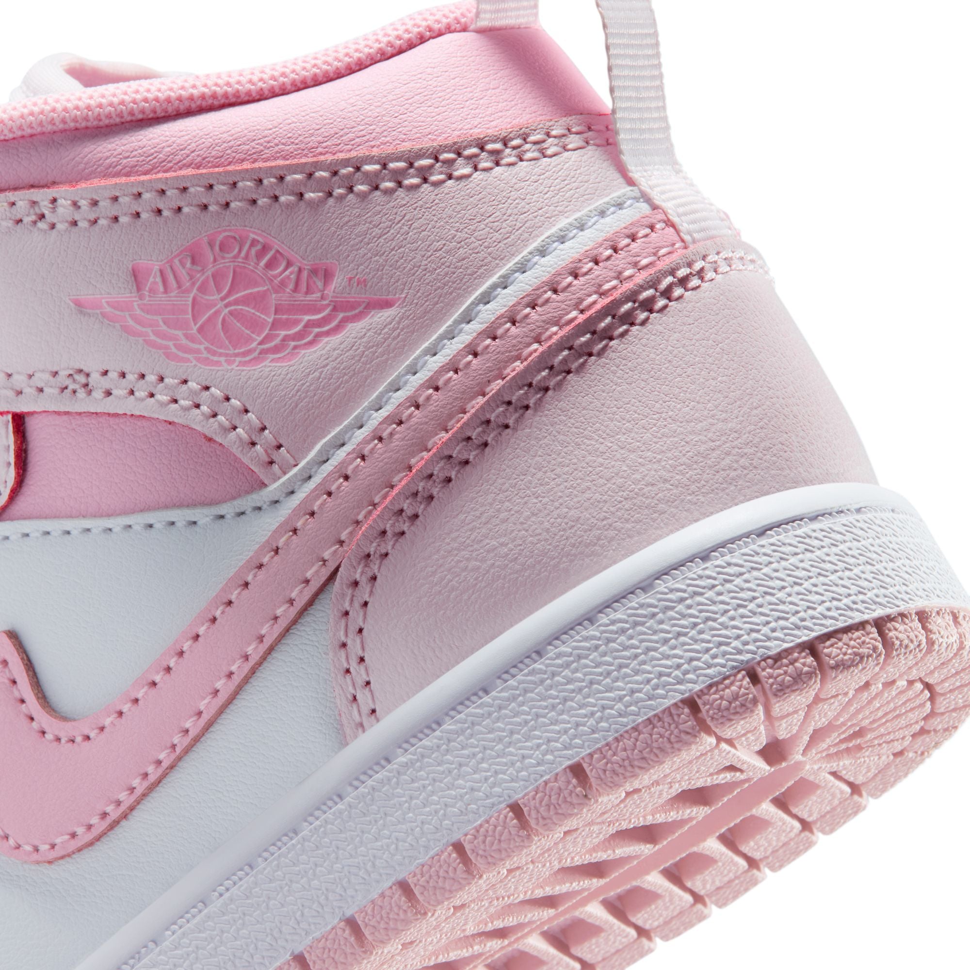 KIDS JORDAN 1 MID PS (PEARL PINK/MED SOFT PINK/WHITE)