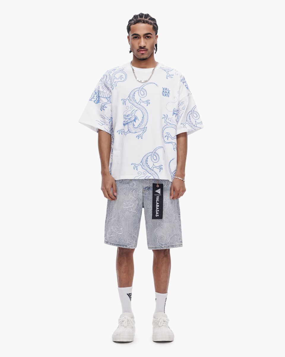 MENS VALABASAS "GANRU" SHORT (LIGHT BLUE WASH)