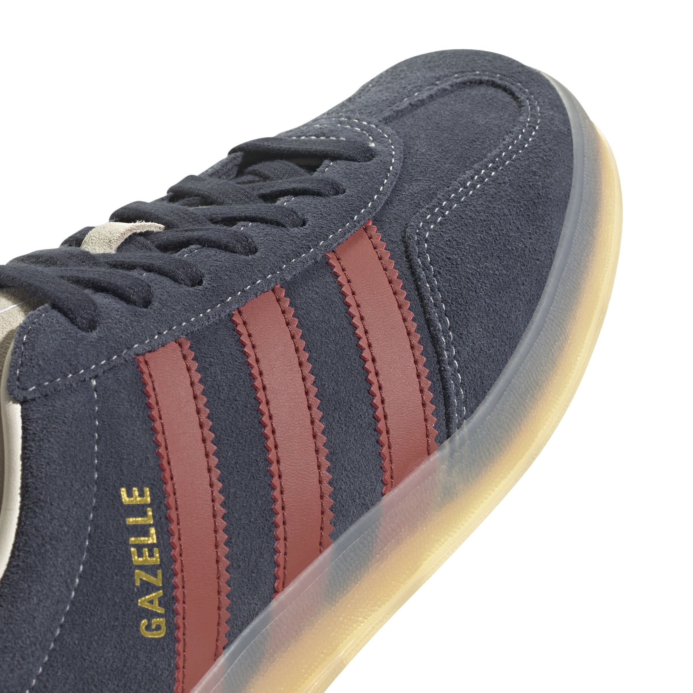 MENS ADIDAS GAZELLE INDOOR (LEGEND INK / PRELOVED RUBY / WONDER WHITE)