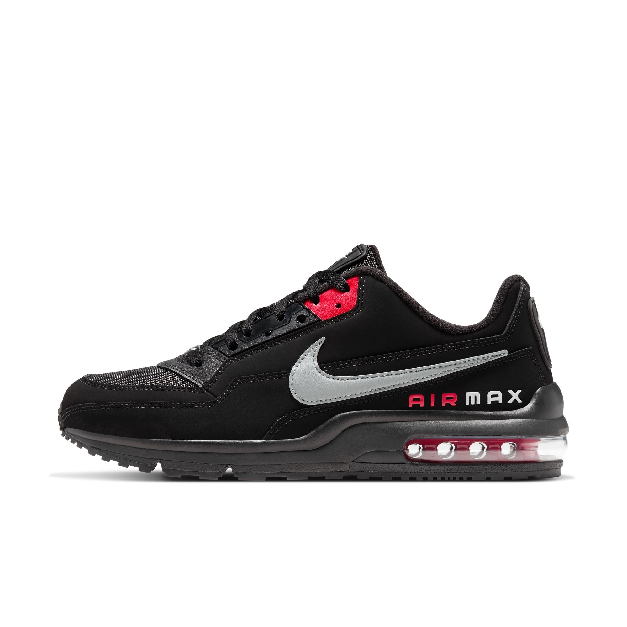 MENS NIKE AIR MAX LTD (BLACK/LT SMOKE GREY/UNIVERSITY RED)