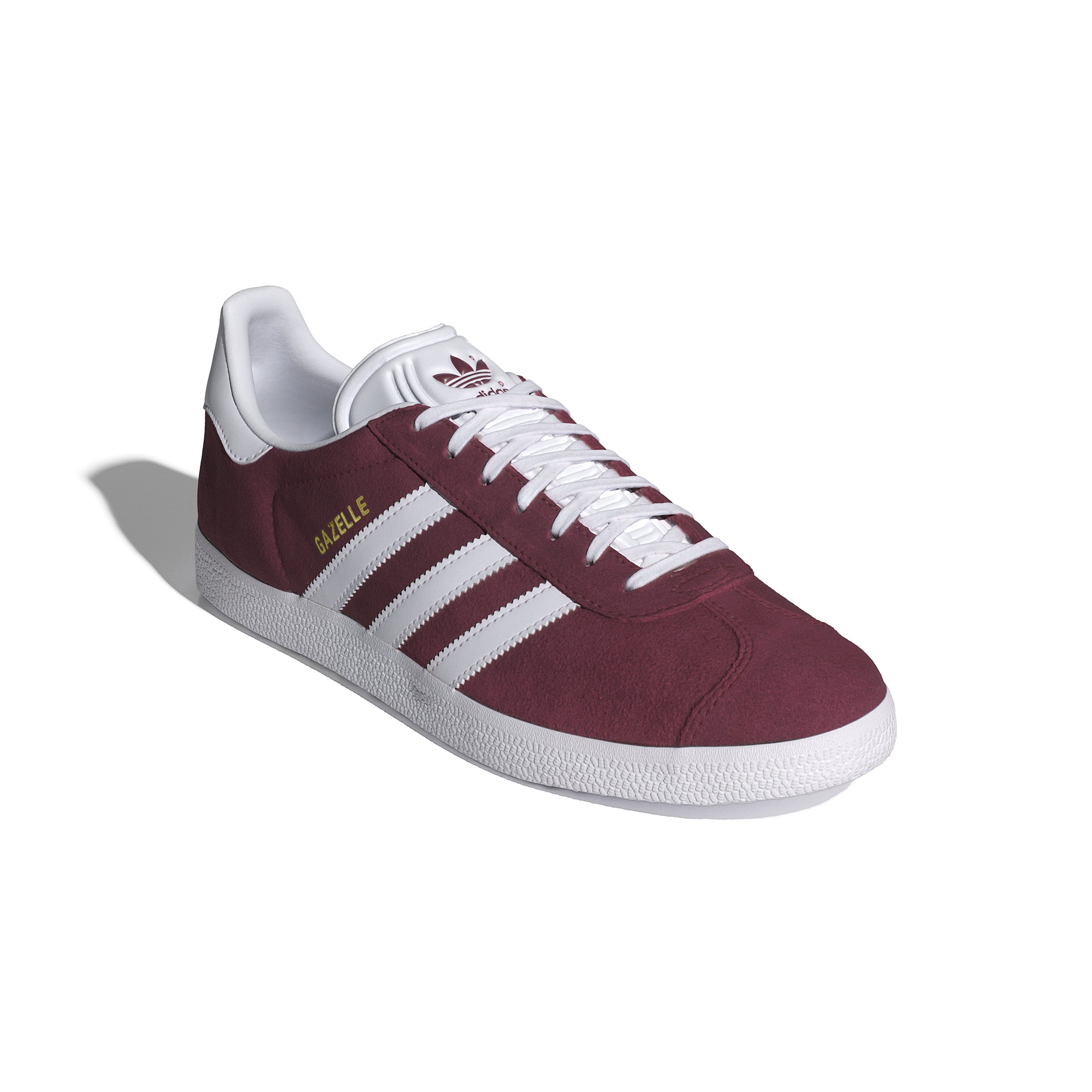 Men's ADIDAS GAZELLE (Collegiate Burgundy / Cloud White / Gold Metallic)