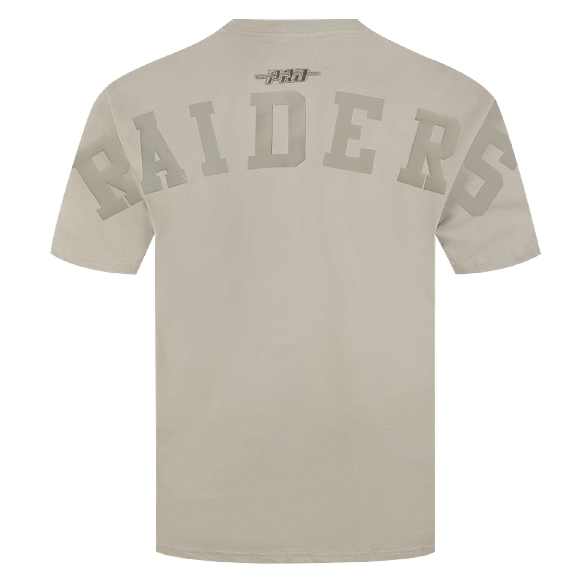MENS PRO STANDARD LAS VEGAS RAIDERS WINGSPAN M CJ DROP SHOULDER T-SHIRT (TAUPE)