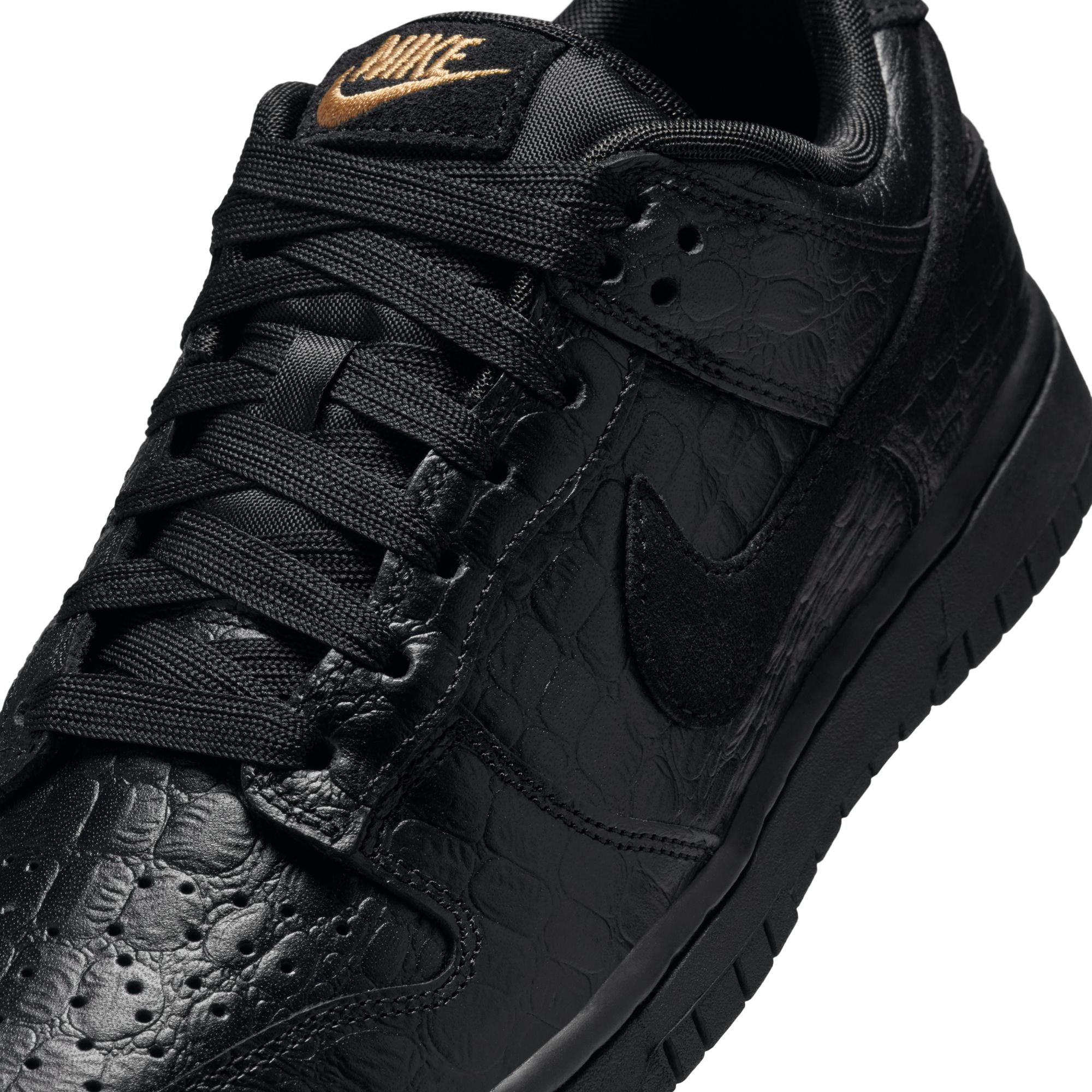 WOMENS NIKE DUNK LOW SS (BLACK CROC)