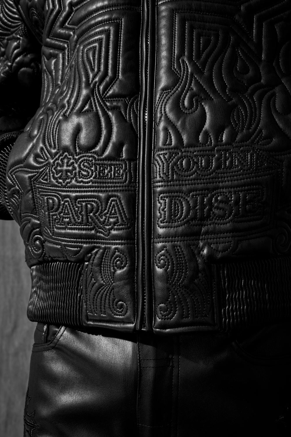 MENS JORDAN CRAIG SINISTER BOMBER JACKET (BLACK)