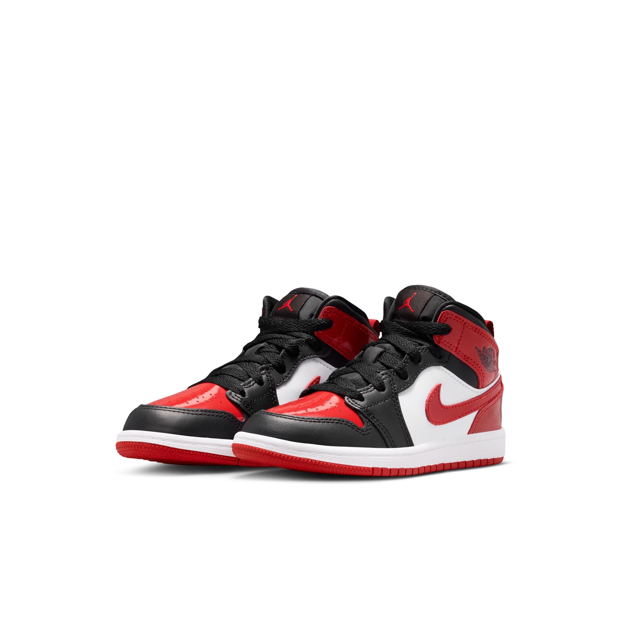 KIDS JORDAN 1 MID SE PS (BLACK/VARSITY RED/WHITE)