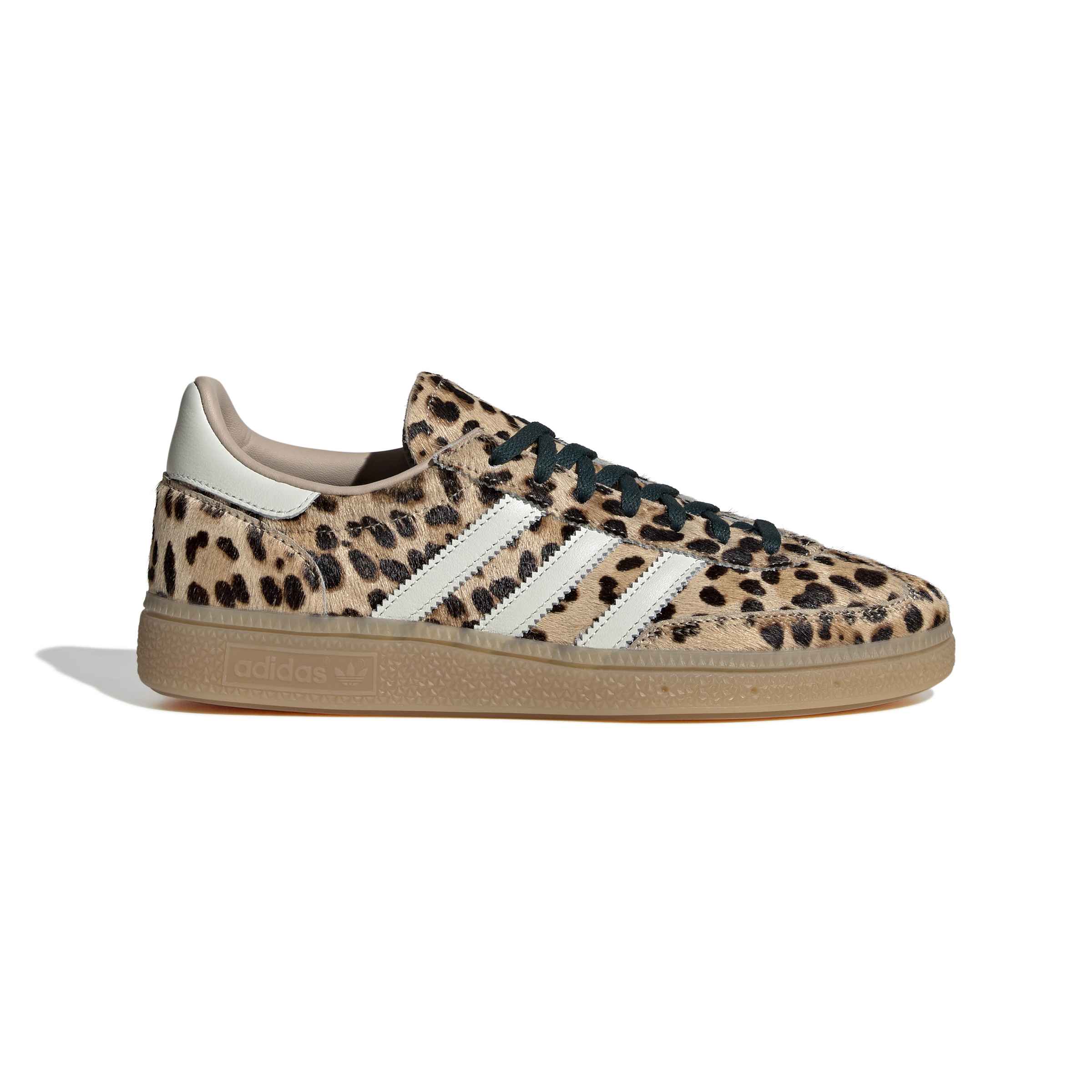 WOMENS ADIDAS LEOPARD PRINT HANDBALL SPEZIAL (MAGIC BEIGE / IVORY / AURORA IVY)