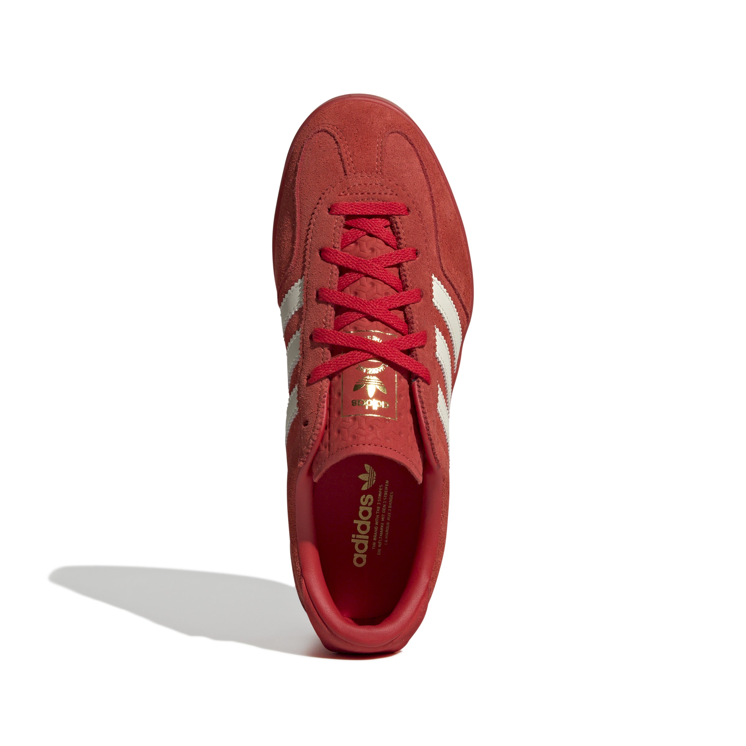 WOMENS ADIDAS GAZELLE STACK (Red / Cream White / Gold Metallic)
