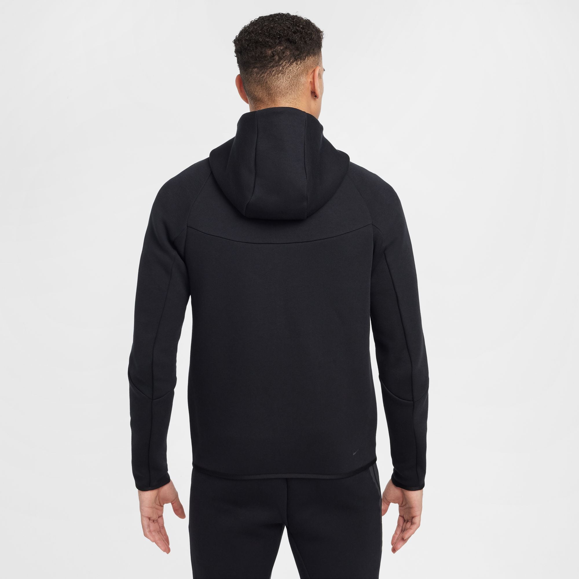 MENS NIKE TECH FLEECE FULL-ZIP WINDRUNNER WARMUP (BLACK)