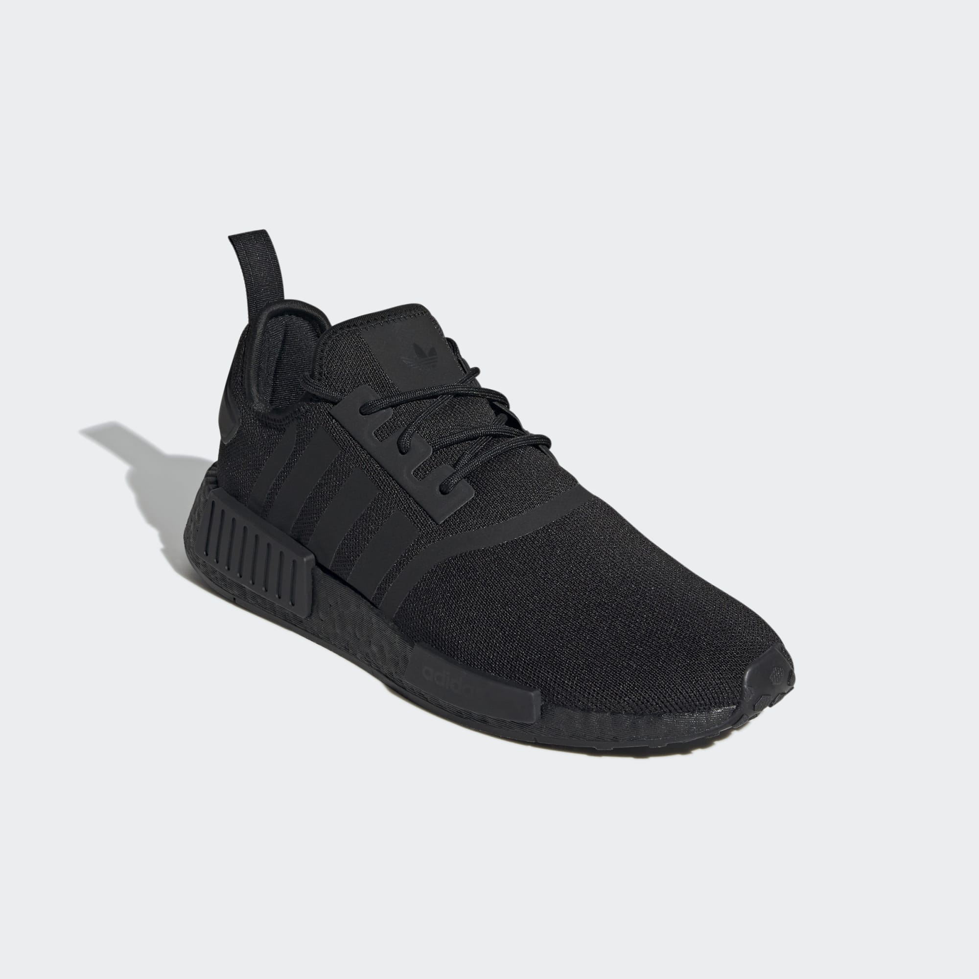 MENS ADIDAS NMD_R1 PRIME BLUE (TRIPLE BLACK)