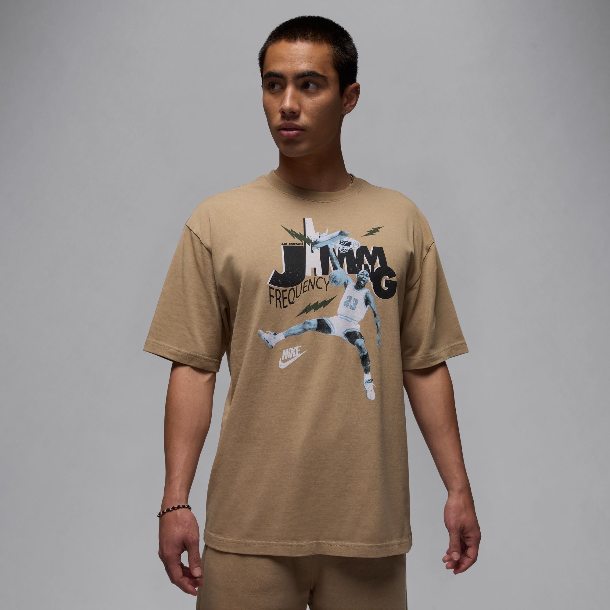 MENS JORDAN BRAND JAM 85 SS SHIRT (DESERT CAMO/BLACK)