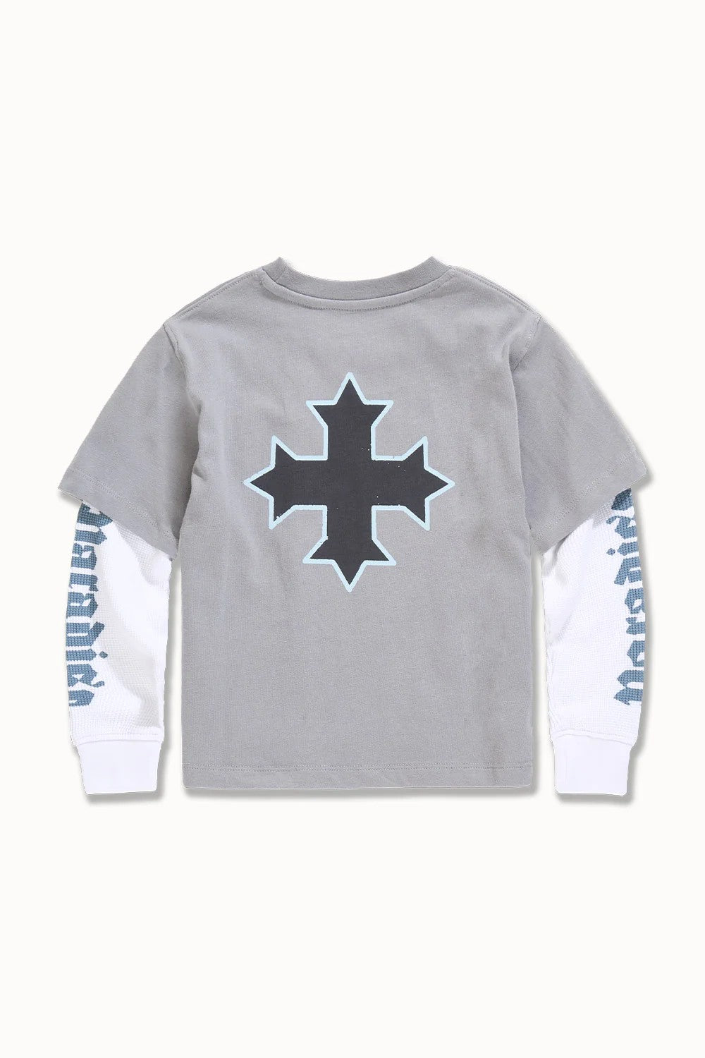 KIDS JORDAN CRAIG NIGHT RIDER WAFFLE THERMAL T-SHIRT (GREY)