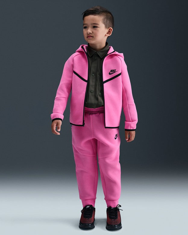 TODDLER NIKE TECH FLEECE 2-PIECE FULL-ZIP SET (PLAYFUL PINK)