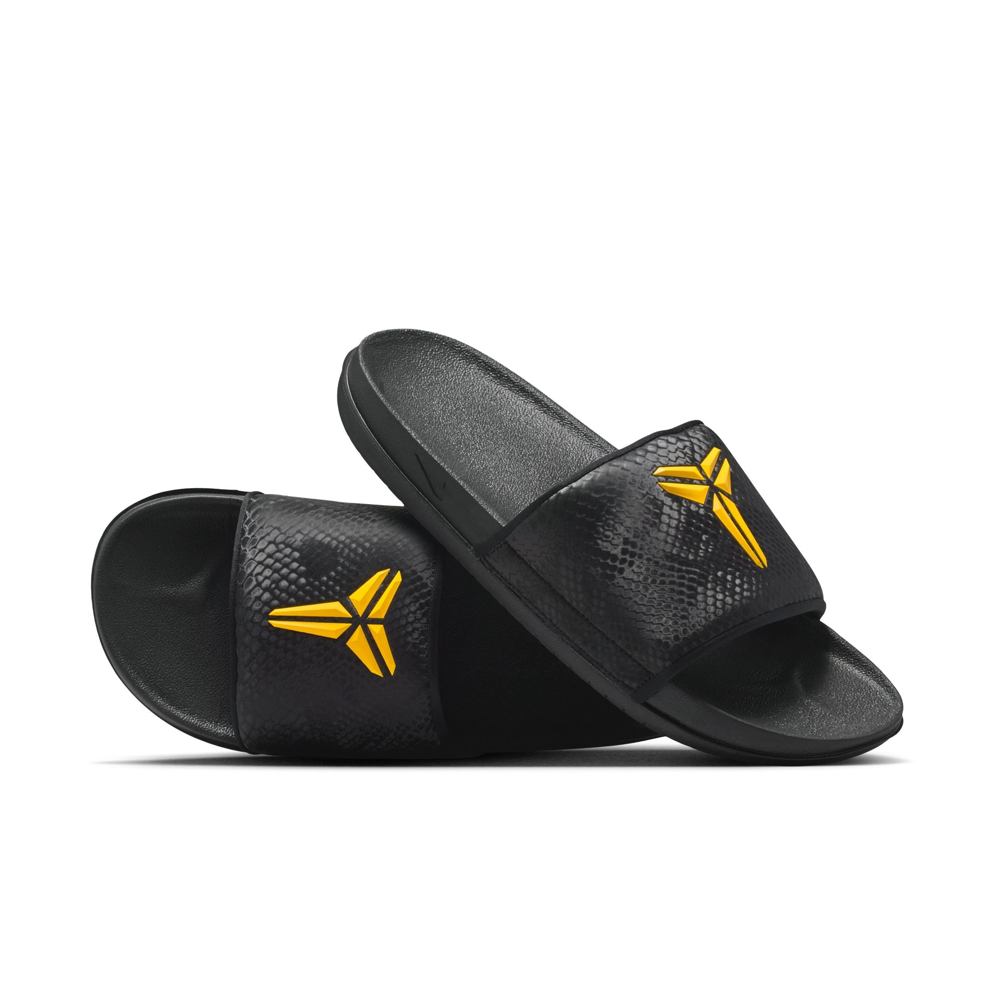 MENS NIKE KOBE OFFCOURT SLIDE (BLACK/UNIVERSITY GOLD)