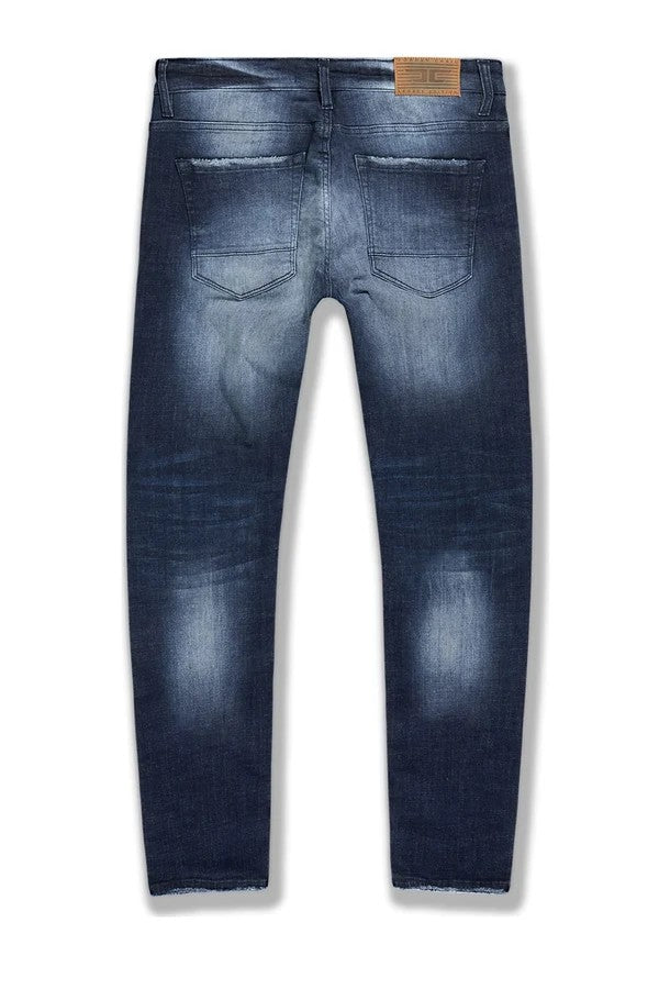 MENS JORDAN CRAIG COLLINS FIT GEOSTORM DENIM (AGED WASH)
