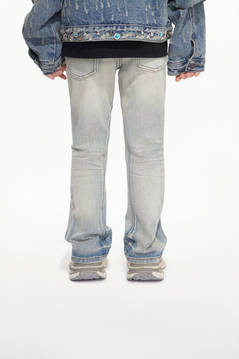 KIDS VALABASAS JR.STACKED JEAN (LIGHT WASH)