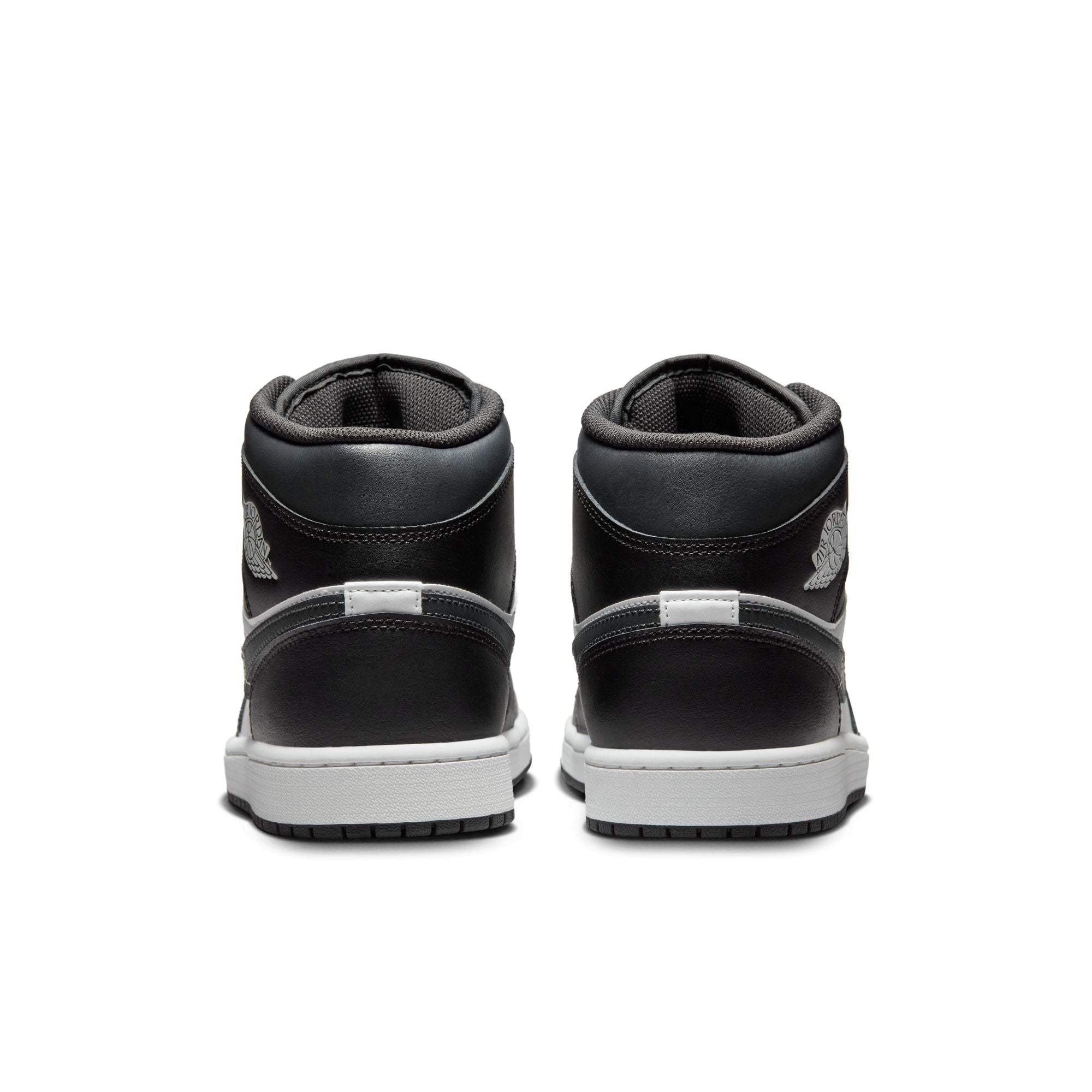 MENS AIR JORDAN 1 MID (BLACK/OFF NOIR/SUMMIT WHITE)