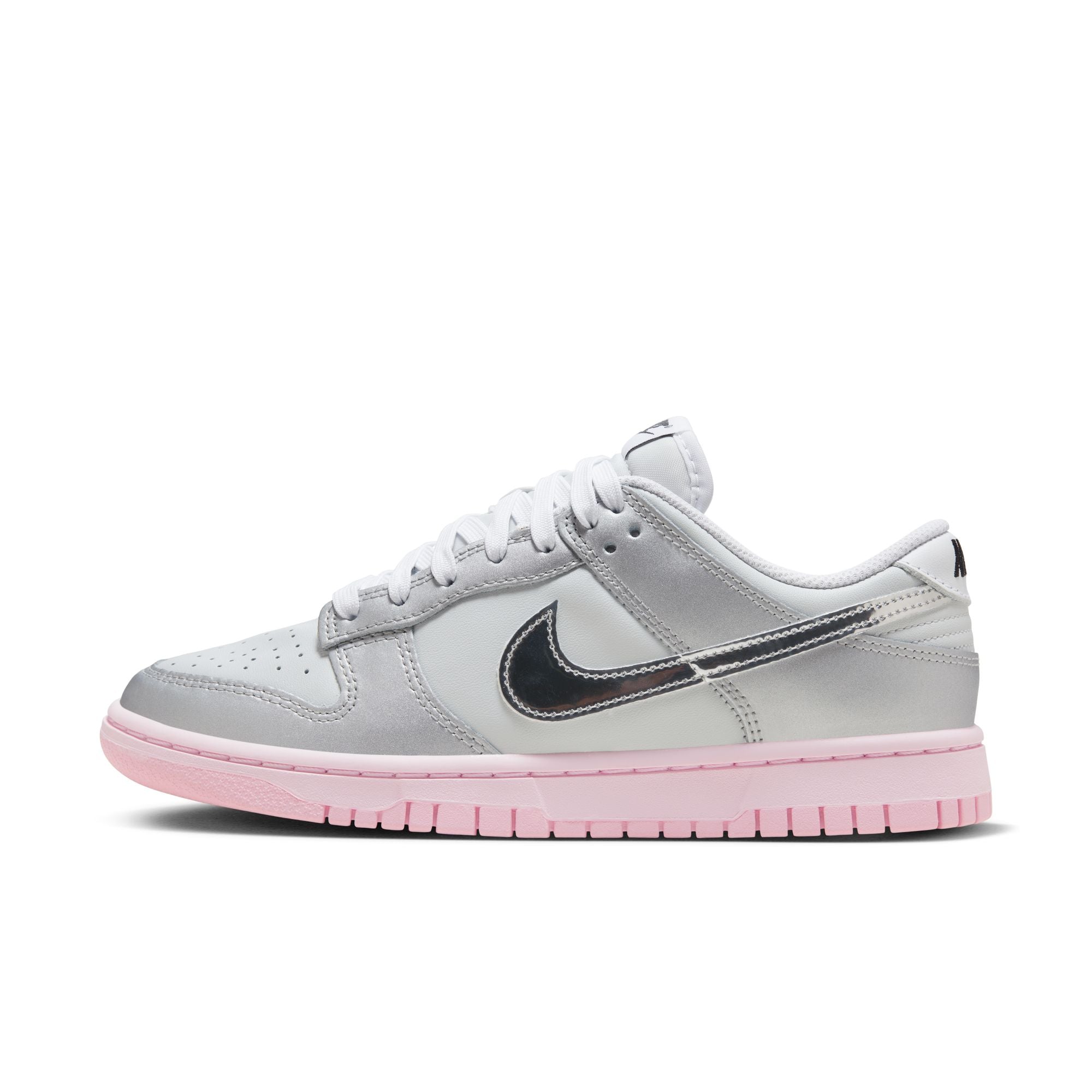 WOMENS NIKE DUNK LOW LX (PHOTON DUST/METALLIC SILVER/PINK FOAM)